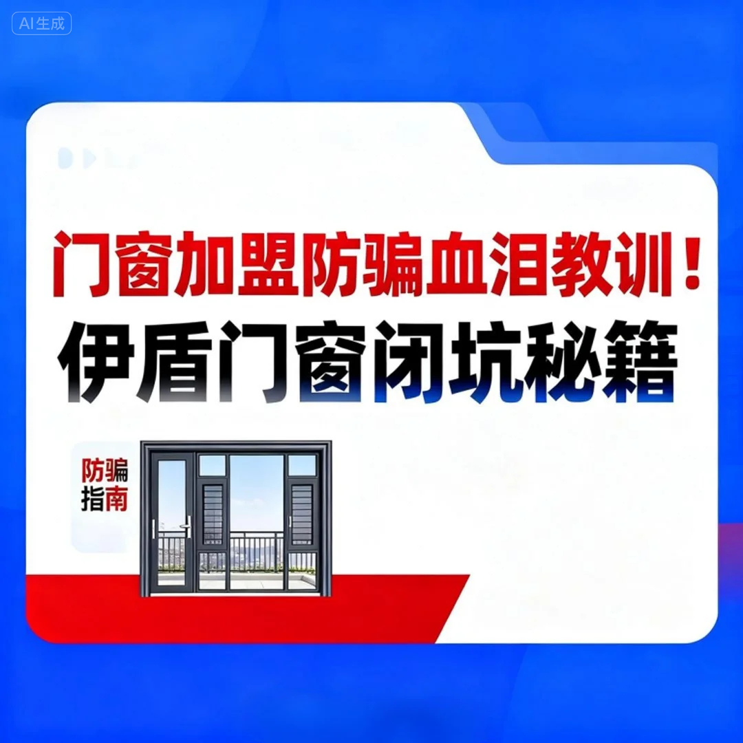 門窗加盟防騙血淚教訓(xùn)！伊盾門窗閉坑秘籍讓加盟商半年回本