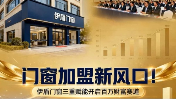 門窗加盟新風(fēng)口！伊盾門窗三重賦能開啟百萬財富賽道